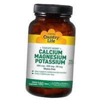 Calcium Magnesium Potassium, Calcium Magnesium Potassium 500, Country Life 180 skirtukas (36124078) 180tab
