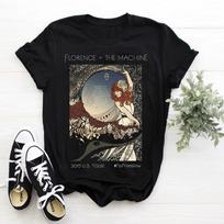 Retas Florence And The Machine Marškinėliai Klasikiniai Medvilniniai Juodi S-5XL Marškinėliai TT282 Unisex T-Shirt XXXL gray