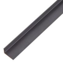Aliuminio profilis, kampinis, anoduotas, juodos spalvos, matmenys 20 x 10 x 1 x 2000 mm, 489359