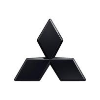 Automobilio priekinės grotelės emblema, galinės bagažinės lipdukas, skirtas Mitsubishi Pajero Outlander XL Montero Lancer Triton Galant Evo ASX Xpander 80mm juoda