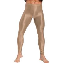 Vyriškos vientisos spalvos tamprūs kelnės Elastingas juosmuo Blizgi apdaila Slim fit Kelnės Sporto salės Treniruotės Bėgimo Joga Pratimai M juoda