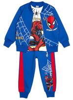 Komplektas berniukui su džemperiu, marškinėliais ir kelnėmis „Spider-Man”, mėlynas