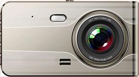 Hurtel "Full HD" G jutiklio LCD automobilinis vaizdo registratorius su atbulinės eigos kamera, smėlio spalvos