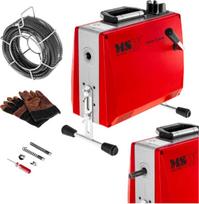 MSW Elektrinis spiralinis vamzdžių valytuvas 390 W, 30-100 mm skersmens -DRAIN CLEAN 2.3E