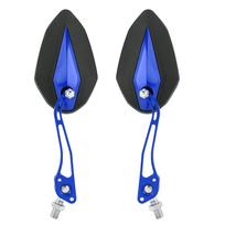 Pora 8mm 10mm Universalių Motociklų Galinio Vaizdo Veidrodėlių Galinio Vaizdo Šoniniai Veidrodėliai Mėlyni Blue mėlyna