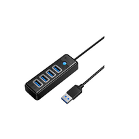 Orico USB Hub su 4x USB 3.0, 5Gbps, 0.15m (Juodas)