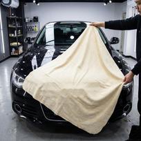 Natūrali odinė šluostė automobilių valymui, suede sugeriantis rankšluostis, mikropluošto džiovinimo įrankis smėlis