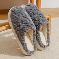 2024 m. pliušinės medvilninės šlepetės moterims ir vyrams: Viduje, neslidus, jauki žieminė šiluma Randomly sent, Shoe size 38-39 white