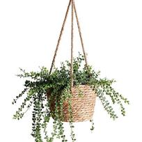 Nendelių pakabinamas krepšys, natūrali spalva One Size