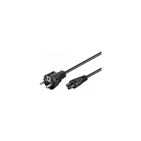Goobay | Power supply cord (safety plug) | 93586 | Black Safety plug (type F, CEE 7/7) | Device socket C5