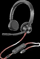 POLY Blackwire 3325 Stereo USB-C Headset +3.5mm, HDPPYQ8X221AA