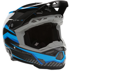 6D ATR-3 Rival FIM Gloss cyan helmet