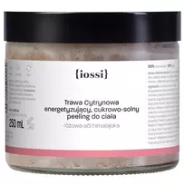 IOSSI_Energising Lemongrass energizuojantis cukraus kūno šveitiklis su rožine Himalajų druska 250 ml