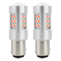 LED lemputės CANBUS 3030 24SMD 1157 BAY15D P21/5W Red 12V/24V