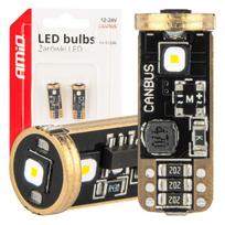 LED lemputės CANBUS T10 W5W 3SMD 3838 White 12V/24V