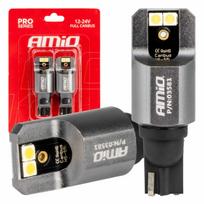 Led lemputės CANBUS PRO series T15 W16W 4x3030 SMD White 12/24V FULL CANBUS AMIO-03581