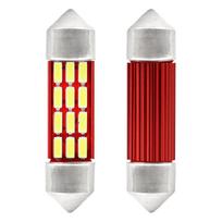 LED lemputės CANBUS 4014 12SMD Festoon C5W C10W C3W 36mm White 12V/24V