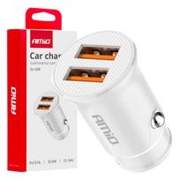 Automobilinis įkroviklis 2x USB-A 2.1A 12/24V