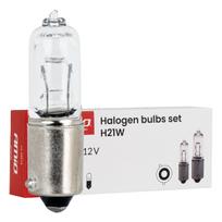 Halogeninės lemputės Set H21W 12V 21W BAY9s 10pcs