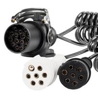 Spyruoklinis kabelis TIR 2x 7 kontaktų 15 kontaktų tipo N/S 5m 24V AMIO-04381