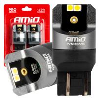 Led lemputės CANBUS PRO series 7443 W21/5W 4x3030 SMD White 12/24V AMIO-03591