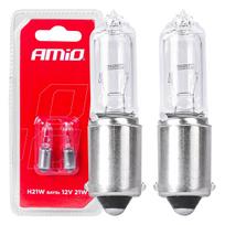 Halogeninės lemputės H21W 12V 21W BAY9S white 2pcs blister