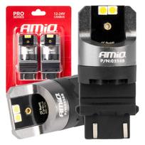 Led lemputės CANBUS PRO series 3157 P27/7W 4x3030 SMD White 12/24V AMIO-03588