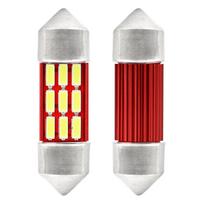 LED lemputės CANBUS 4014 12SMD Festoon C5W C10W C3W 31mm White 12V/24V