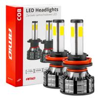LED lemputės H8/H9/H11 COB 4Side Series AMiO