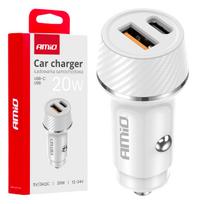 Automobilinis įkroviklis USB-A + USB-C 20W 12/24V