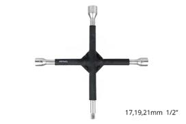 Kryžminis raktas automobilio ratams 17-19-21mm