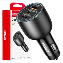 Automobilinis įkroviklis 2x USB C + USB A  12/24V 100W