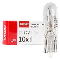 Halogeninės lemputės T5 12V 1.2W W2x4.6d white 10 pcs