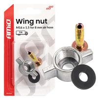 Sparnuota veržlė M16 x 1,5 8 mm oro žarnai AMIO-04499