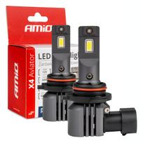 Led lemputės X4-series AVIATOR HB4 9006 6500K max 44W AMIO-03767