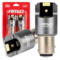 Led lemputės CANBUS PRO series BAY15D P21/5W 4x3030 SMD White 12/24V AMIO-03585