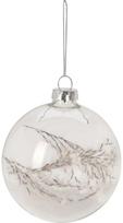 Eglutės burbulas XMAS WHITE BALL GLASS, 8 cm