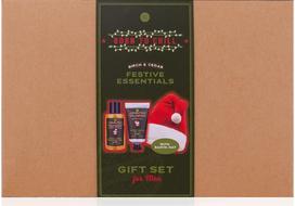 Dovanų rinkinys MEN'S COLLECTION XMAS (vonios ir dušo želė+balzamas po skutimosi+kepurė), 140ml+60 ml