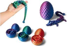 Drakonas kiaušinyje Giant 3D Printed Dragon Egg, įv. rūšių
