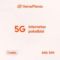 „5G Neribotas B“ – 1 mėnesio planas su neribotu internetu ir skambučiais