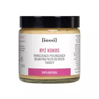 IOSSI_Rice and Coconut švelnus drėkinantis ir eksfoliuojantis veido prausiklis su ryžių baltymais ir kokoso ekstraktu 120 ml