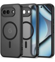 Juodas / skaidrus dėklas Google Pixel 10A telefonui "Tech-Protect Magmat Magsafe"