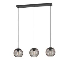 Eglo 901869 - pakabinamas šviestuvas ant laido ALMANZORA 3xE27/60W/230V juodas