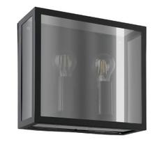 Eglo 31566 - Lauko sieninis šviestuvas ALAMONTE SMOKE 2xE27/40W/230V IP44 juodas
