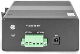 Digitus 7 Port Gigabit Ethernet Netzwerk PoE Switch, Industrial, Unmanaged, 1PD Port