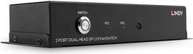 Lindy 2 Port Dual Head DisplayPort 1.2 KVM Switch