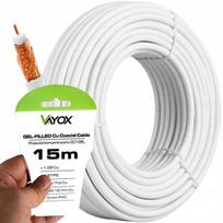 TV Koaksialinis kabelis antenos 1,02 Cu CC1 Vayox 15 m