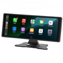Automobilinė garso sistema, belaidis HD jutiklinis ekranas su Apple CarPlay ir Android Auto, 25x9.7x4.5 cm, juoda
