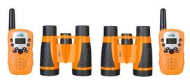 Racijų ir žiūronų rinkinys Levenhuk LabZZ WTT10 oranžinės spalvos