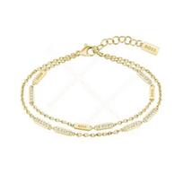 Paauksuota apyrankė moterims Hugo Boss Larya Crystal 1580450
